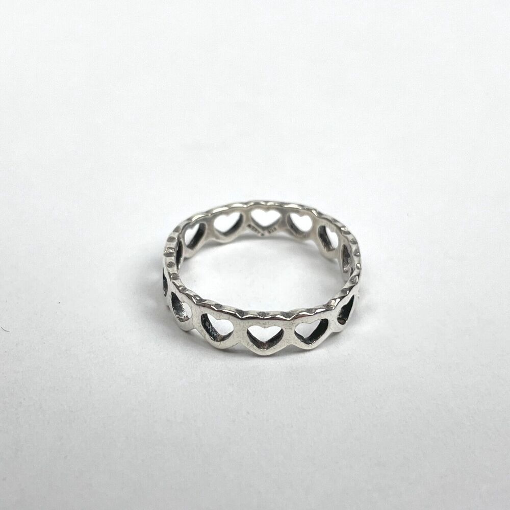 James Avery Tiny Hearts Ring 925 Sterling Silver Size 5 - Picture 4 of 7